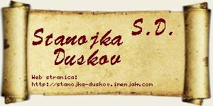 Stanojka Duškov vizit kartica